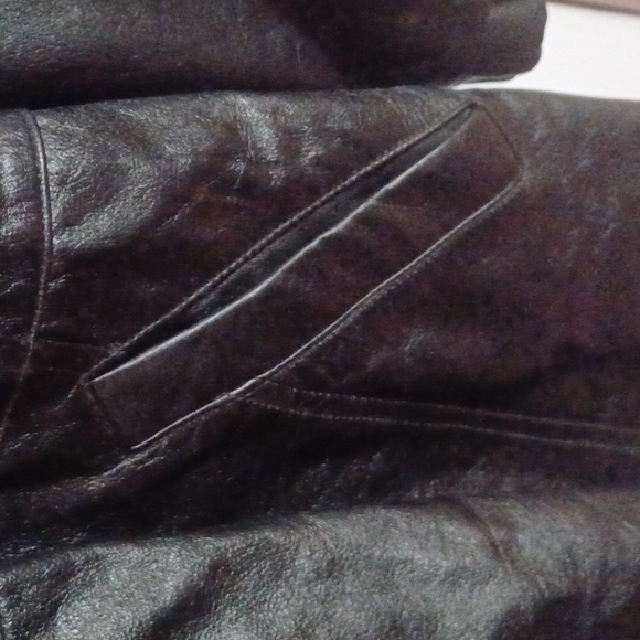 Wilson's Leather Jacket with Hood Vintage - Picture 4 of 7